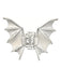 Vintage Gothic-Metall-Haarspange mit Fledermausflügeln