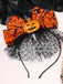 Oranger Halloween-Tüll-Haarreif mit Spinnennetz-Schleife und Kürbis