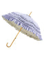 Prinzessinnen-Regenschirm mit Metallgriff und Rüschen