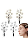 20er Haarspange mit Stern und Strass