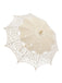 Grüner Spitzen-Sonnenschirm mit Blumen und Cut-out