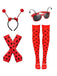 Marienkäfer-Kostüm-Accessoire-Set mit Polka-Dots