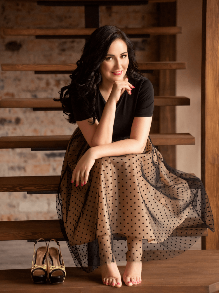 1950ER PATCHWORK KURZARM DOT SWING KLEID