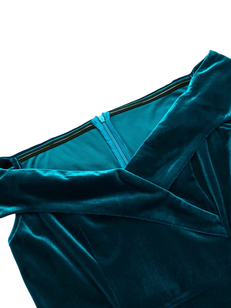 WEINROT SCHULTERFREI PENCIL KLEID