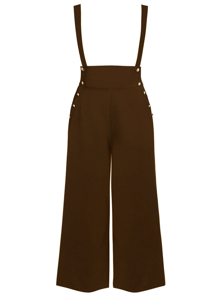 Grün Hose Mit Weitem Bein Und Hoher Taille