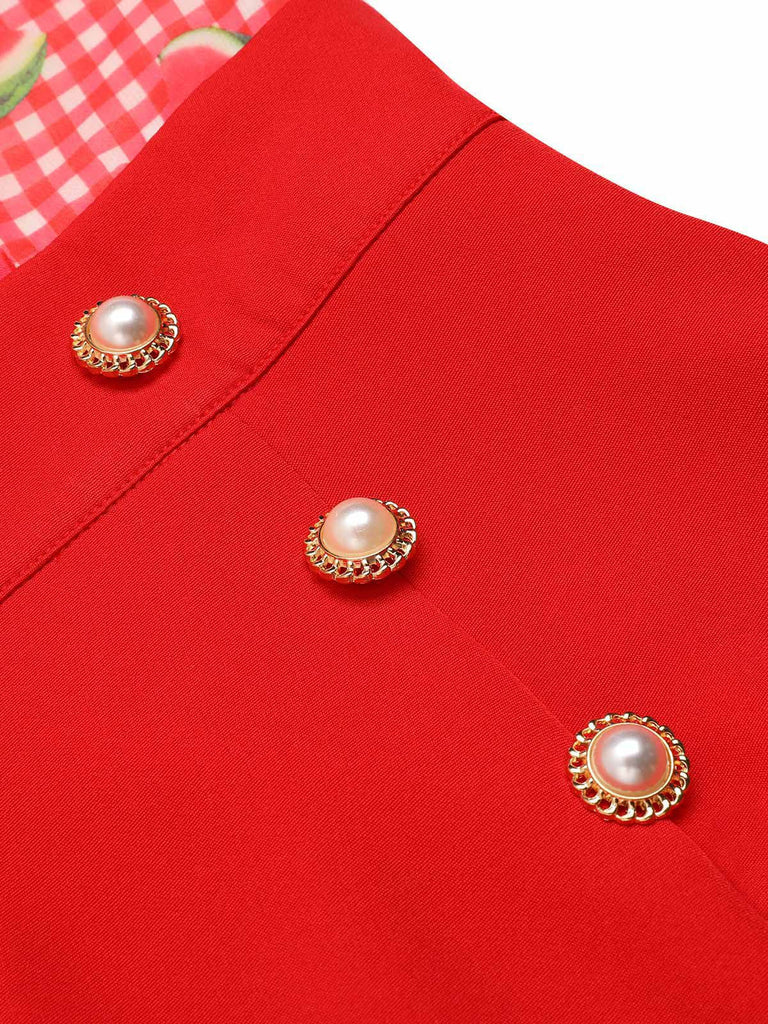 WASSERMELONE ROTER HALFTER PATCHWORK STRAMPLER