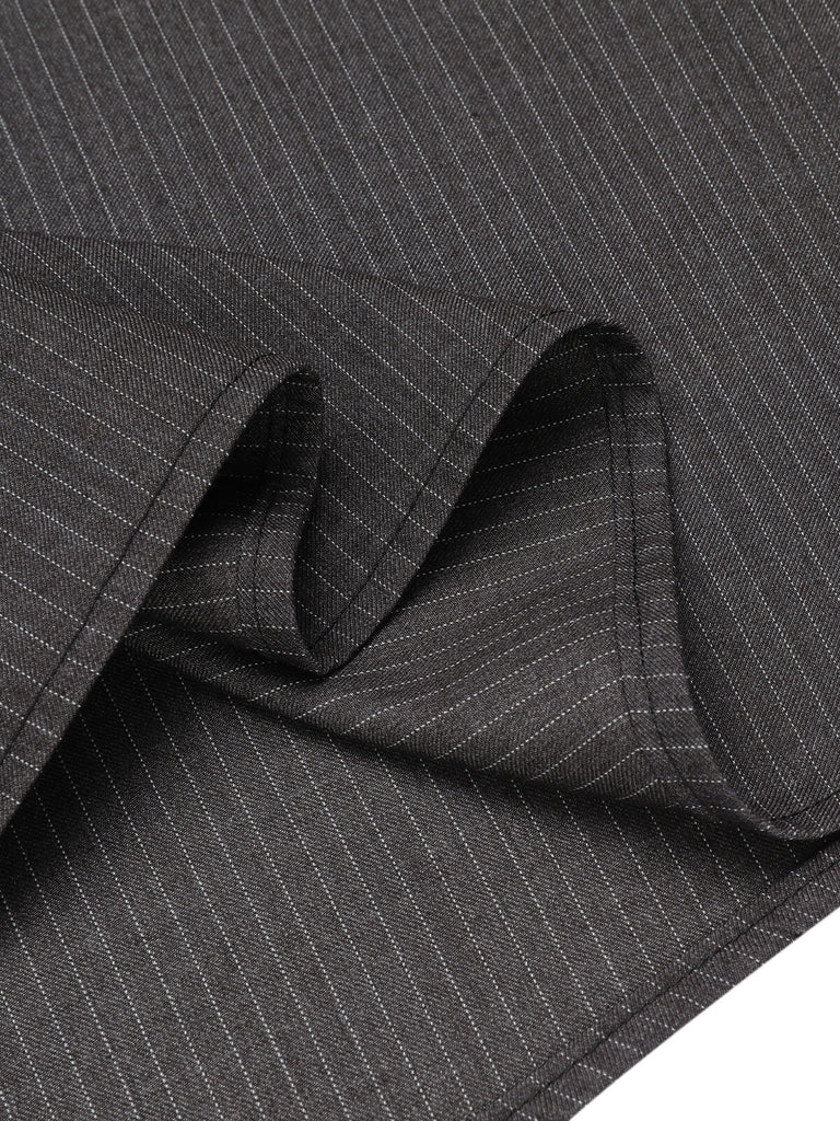 1950ER WEISS&GRAU SCHNÜRUNG SWING KLEID