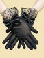 Retro Dots Netz Bogen Transparente Handschuhe