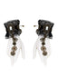Schwarz Vintage Gothic Punk Spitze Armband Mit Ring