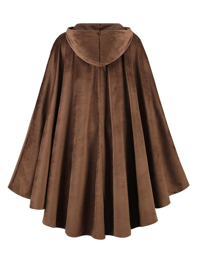1940er Halloween Mittelalterlich Wildlederimitat Cloak Mantel