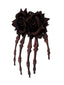 Tiefrot Vintage Rose Skeleton Hand Haarnadel