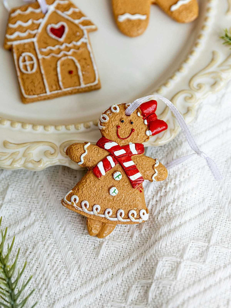Vintage Weihnachten Lebkuchenmann Ornamente
