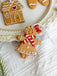 Vintage Weihnachten Lebkuchenmann Ornamente