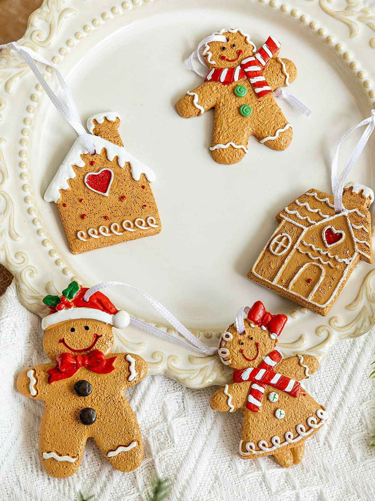 Vintage Weihnachten Lebkuchenmann Ornamente