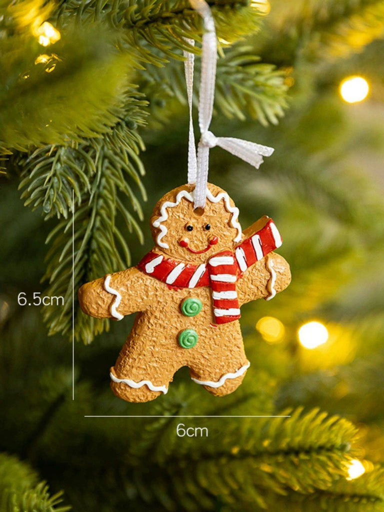 Vintage Weihnachten Lebkuchenmann Ornamente