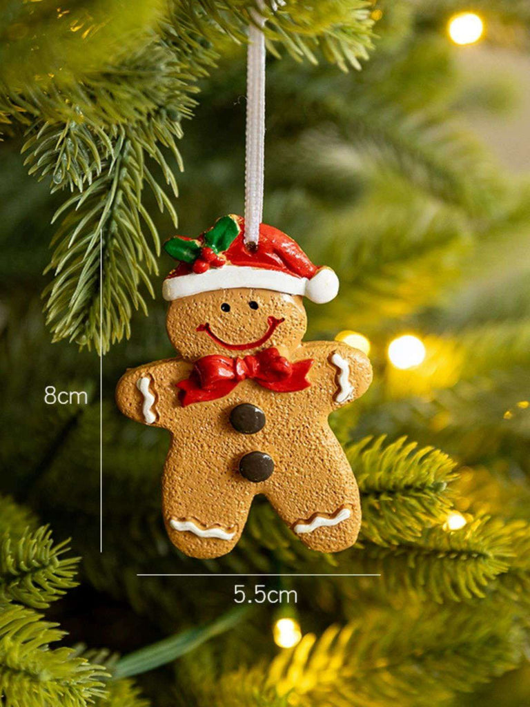 Vintage Weihnachten Lebkuchenmann Ornamente