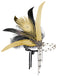 1920er Gatsby Pfau Feder Flapper Perlen Stirnband