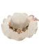 Vintage 3D Blumen Raffia Fransen Krempe Sonnenhut