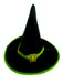 Schwarzer Halloween Hut mit Glühen und Dunkel