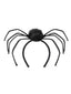 Schwarzer Halloween-Haarreif in Spinnenform