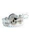Halloween Gothic Accessoire-Gürtel mit Totenkopf und Strass