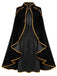 50er Royal-Cape mit Goldbesatz und Wildleder-Optik