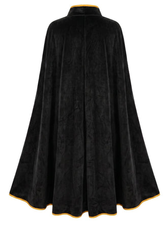 50er Royal-Cape mit Goldbesatz und Wildleder-Optik