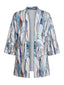[Vorverkauf] 70er offener Kimono-Cardigan mit Buntglas-Print