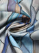 70er Kimono mit Glasfenster- und Geometrie-Print