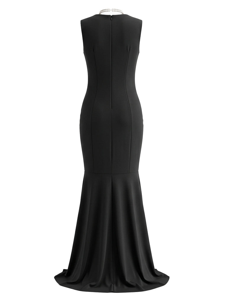 30er Cruella-inspiriertes Cape-Kleid-Set mit Polka-Dots