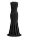 30er Cruella-inspiriertes Cape-Kleid-Set mit Polka-Dots