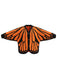 Orange 50er Strick-Cardigan mit Schmetterling