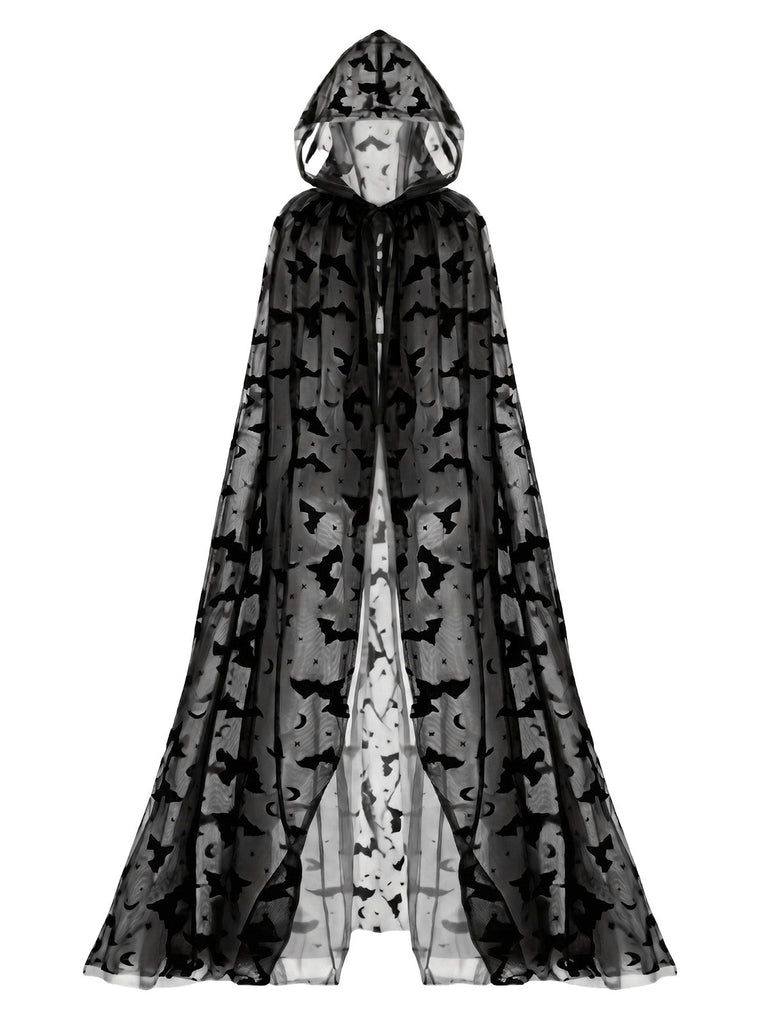 30er Halloween mit Bat-Print und Lang