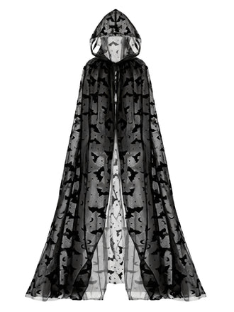 30er Halloween mit Bat-Print und Lang