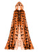 30er Halloween mit Bat-Print und Lang
