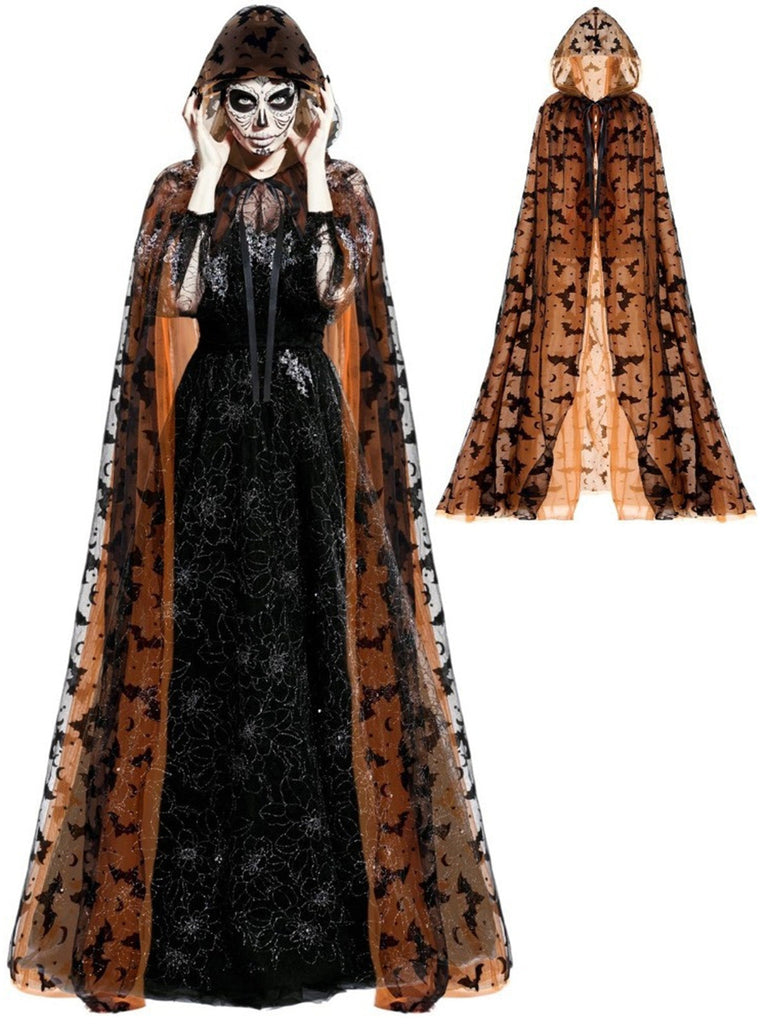 30er Halloween mit Bat-Print und Lang