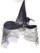 Halloween Hexenhut mit Spinnennetzspitze und Federn
