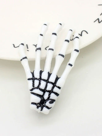 Halloween Haarclip mit Skelett-Hand