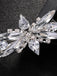 Silberne Haarspange mit Strass und Sternenstrahlen