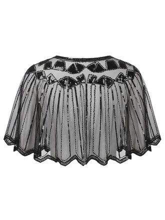 Schwarzes 20er Gatsby-Accessoire-Set mit Federn