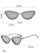 Vintage Diamant Katzenauge Sonnenbrille
