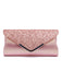Retro Pailletten Leder Abendtasche