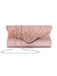 Retro Pailletten Leder Abendtasche