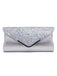 Retro Pailletten Leder Abendtasche