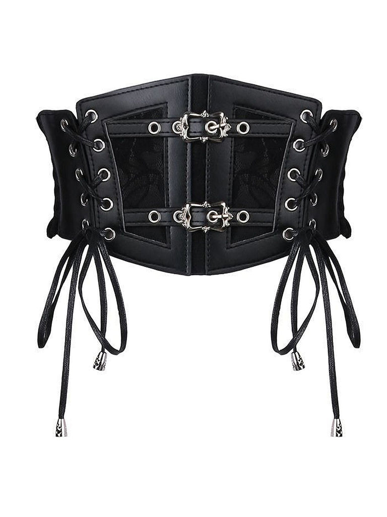 [Vorverkauf] Vintage Schwarz Spitze Gürtel