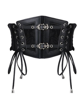 [Vorverkauf] Vintage Schwarz Spitze Gürtel