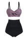 2PCS 1950s Cherry Halter Bikini Set