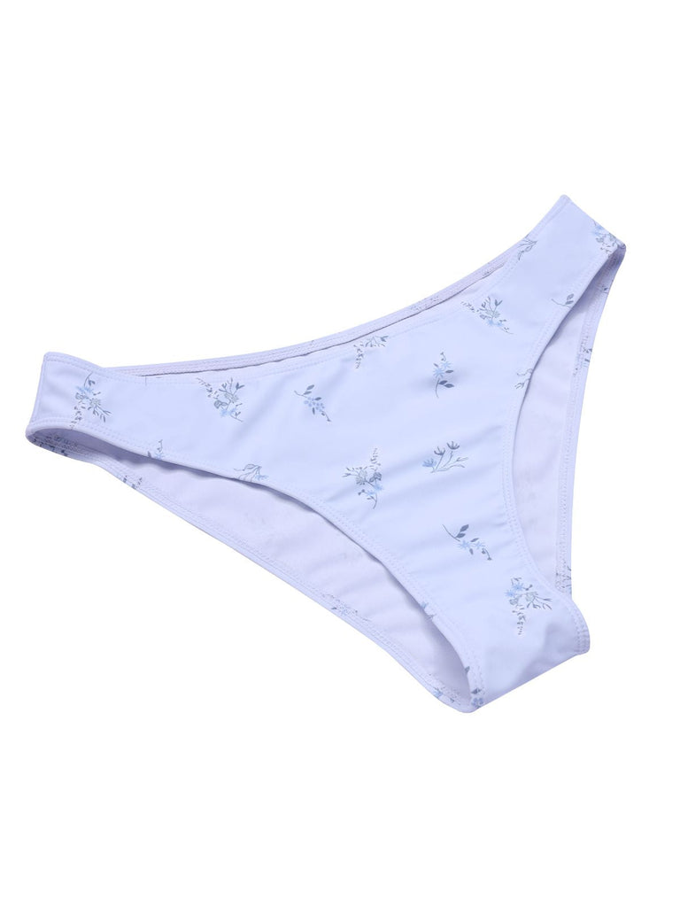 Lavendel 1940er Blumen Tasten Swim Kleid