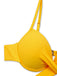 Gelb 1950er Sonnenblume Zurückbinden Bikini Set