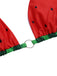 Rot 1960er Wassermelone Bogen Tie Bikini Set